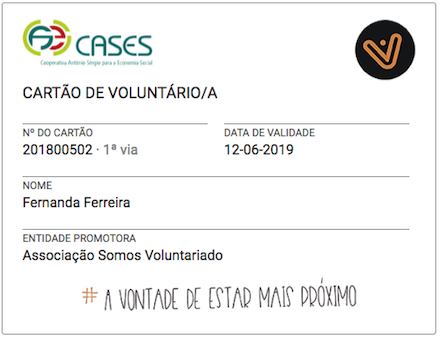 Cartao Voluntario